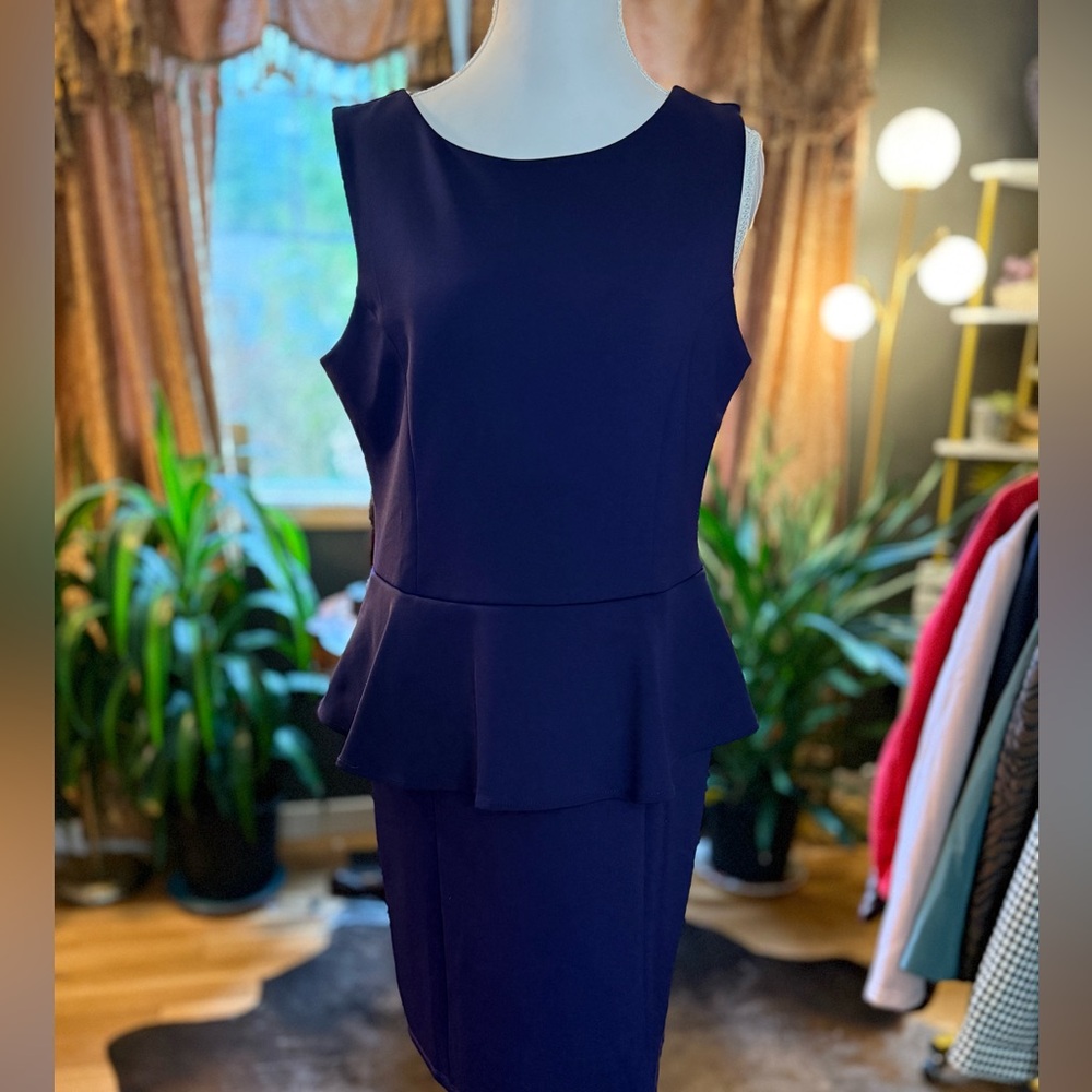 Inc International Sleeveless Peplum Dress